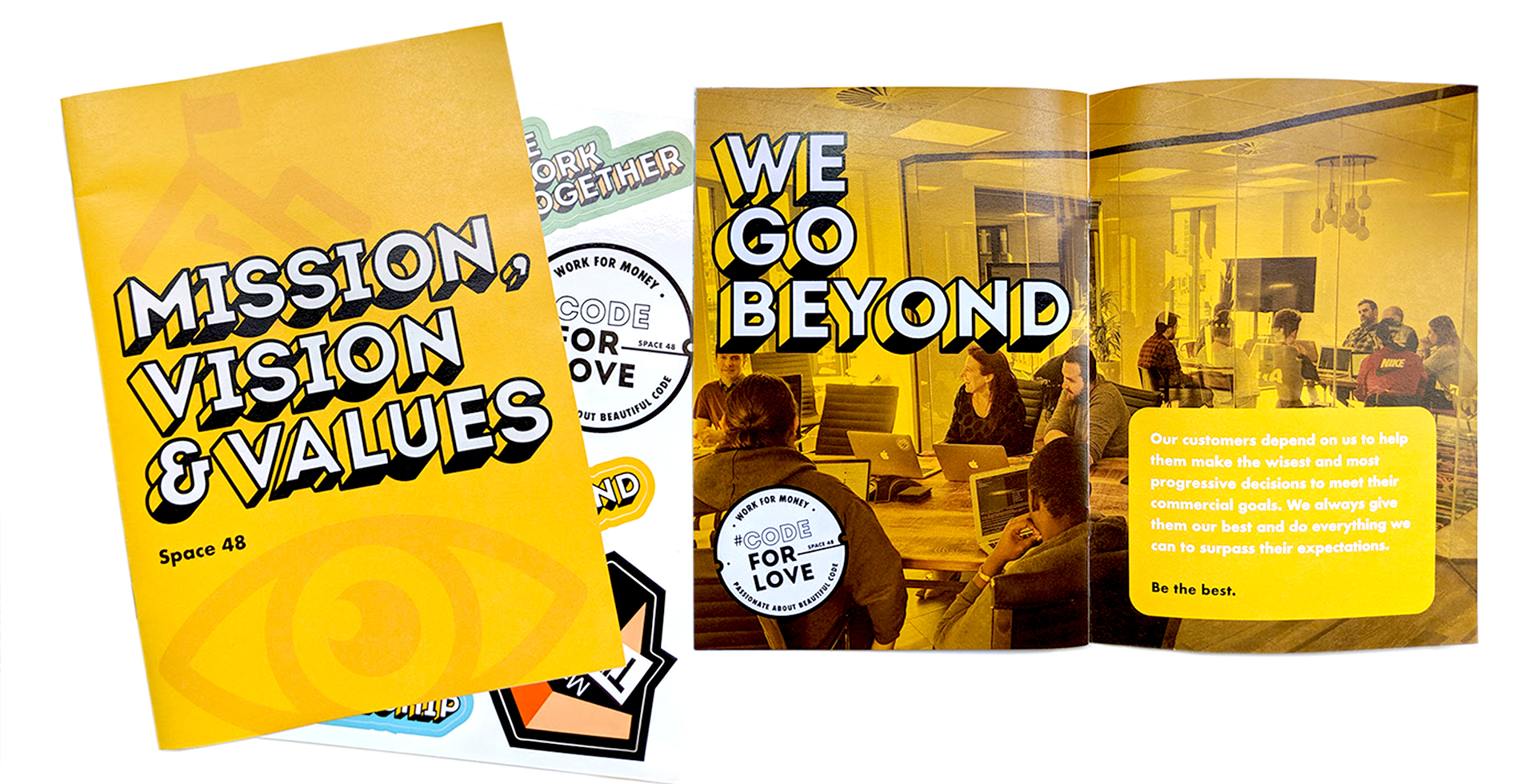 Graphic design, fanzine and sticker sheet